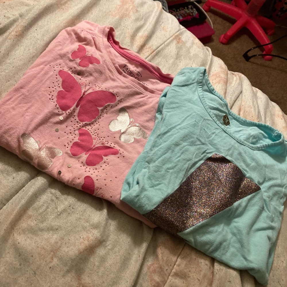 Faded Glory and Total Girl Two Shirt BUNDLE